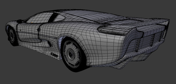 3d model xj 220 - Jaguar XJ 220 Low-Poly by Oscar Johansson